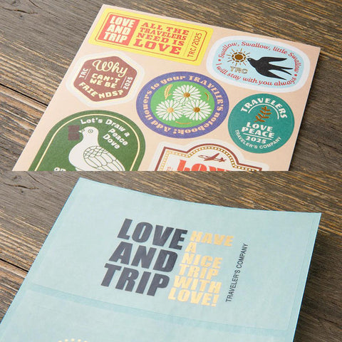 TRAVELER'S notebook LOVE AND TRIP Sticker Set