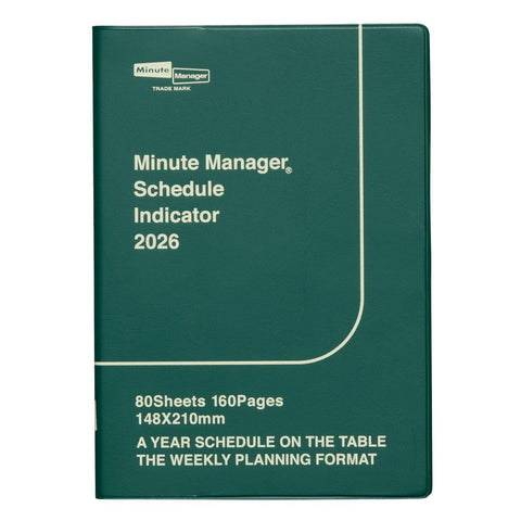 2026 Minute Manager Weekly Planner, Green