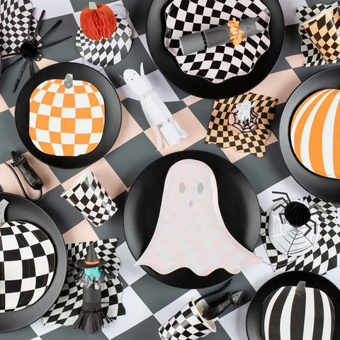 Checkered Halloween Napkins