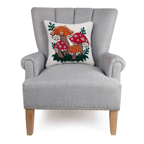 Shroomy Pom Pom Hook Pillow