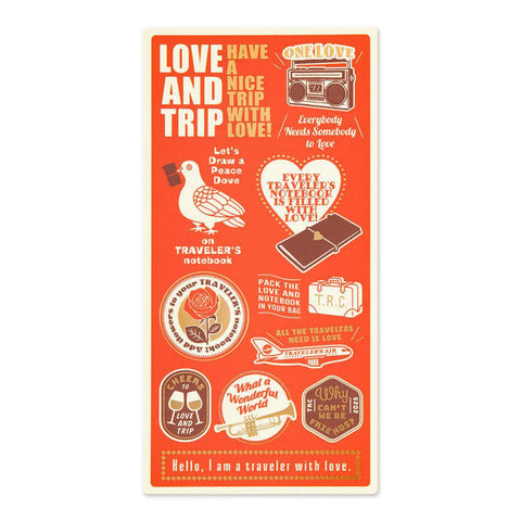 TRAVELER'S notebook, Regular Size, LOVE AND TRIP Plastic Sheet