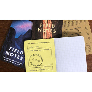 National Parks Field Notes, Series A