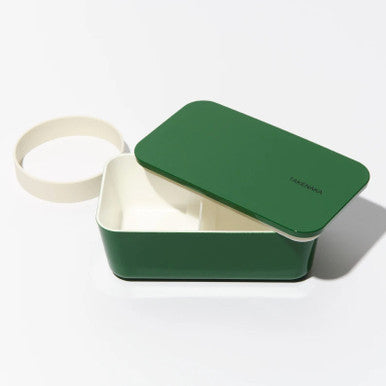 Flat Bento Box, Forest Green