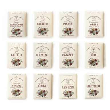 Flower Zodiac Card Sets