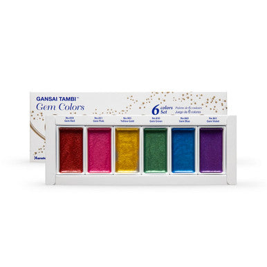 Gansai Tambi Metallic Watercolor Set, Gem