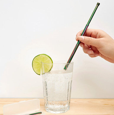 Iridescent Travel Straw