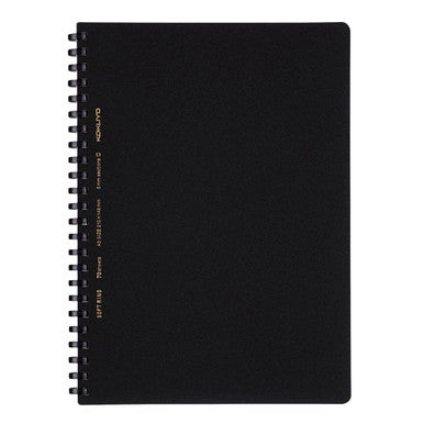 Soft Ring Grid Biz Notebook, Black