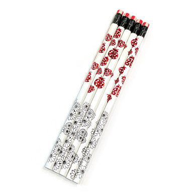 Ladybugs + Flowers Pencil