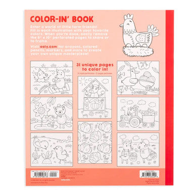 Little Farm Friends Color-in' Book