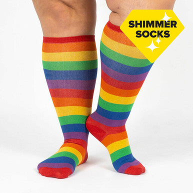 March with Pride Extra-Stretchy Knee High Socks