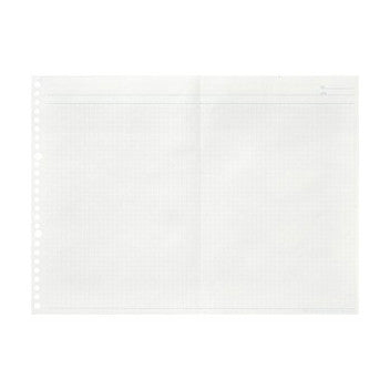 Wide Folded Loose Leaf Graph Paper, B5