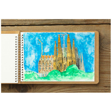 Spiral Ring Watercolor B6 Notebook