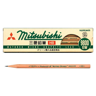 Mitsubishi 9800EW HB Recycled Pencils
