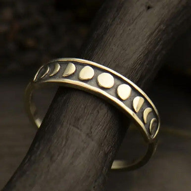 Sterling Silver Moon Phases Ring