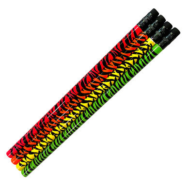 Neon Tiger Tails Pencils