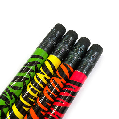 Neon Tiger Tails Pencils