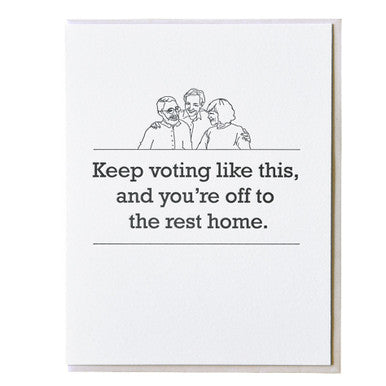 To the Rest Home Card