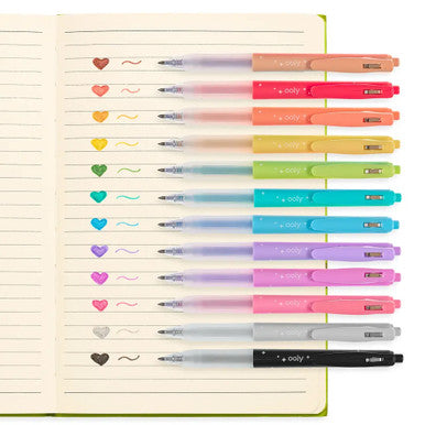 Oh My Glitter! Retractable Glitter Gel Pen Set