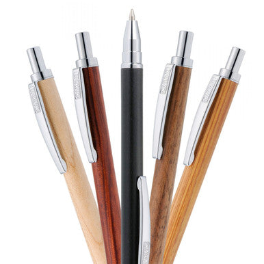 ONLINE Retractable Ballpoint Mini Wood Pens
