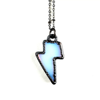 Opalite Lightning Bolt Necklace