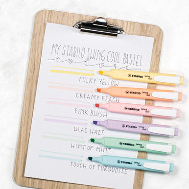 Pastel Swing Cool Highlighter, Set of 6
