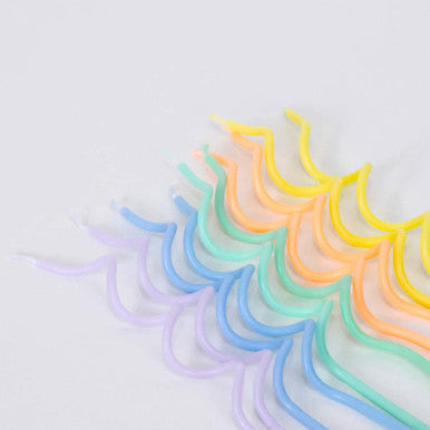 Pastel Swirly Candles