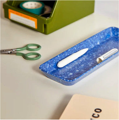 Melamine Pen Tray, Blue
