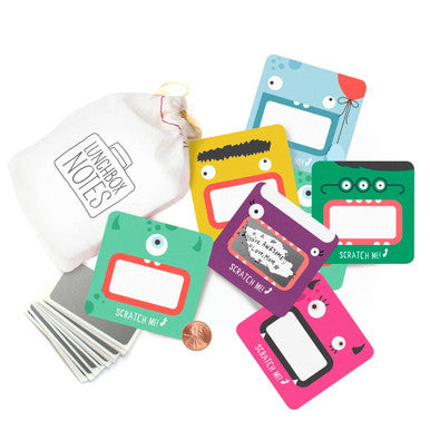 Scratch-off Lunchbox Notes, Monsters