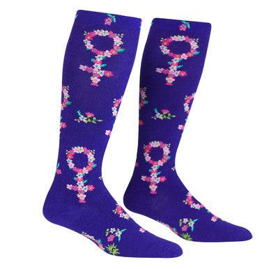 Femme-powerment Stretchy Knee High Socks
