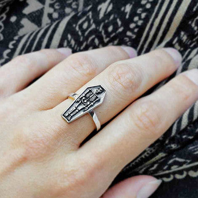 Skeleton Coffin Ring