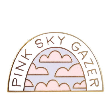 Pink Sky Gazer Enamel Pin