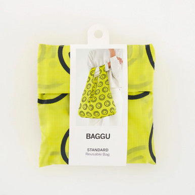 Standard Reusable Tote: Yellow Happy
