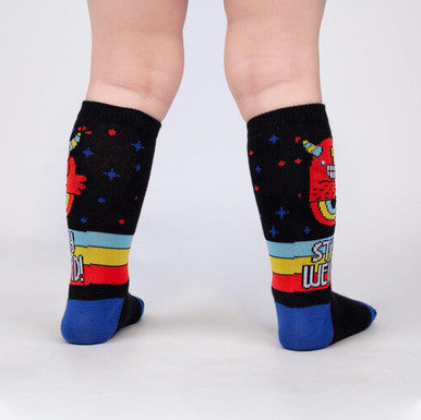 Stay Weird Toddler Knee High Socks