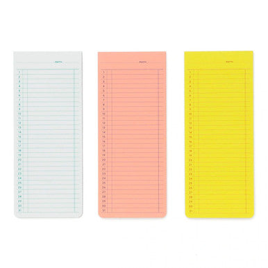 Sticky Memo Pad, Monthly