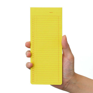 Sticky Memo Pad, Monthly