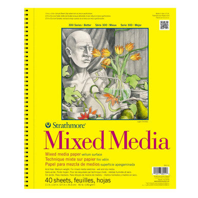 Mixed Media Paper Pad, 300 Series, 11 x 14