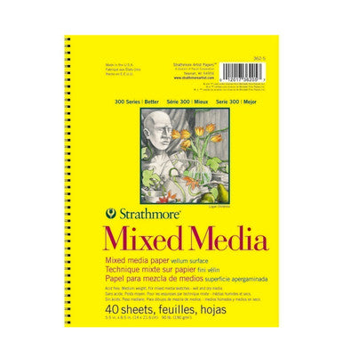 Mixed Media Paper Pad, 300 Series, 5.5 x 8.5