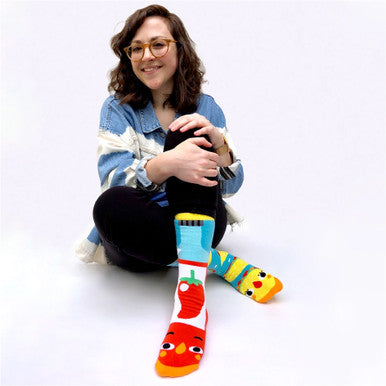 Taco + Hot Sauce Socks