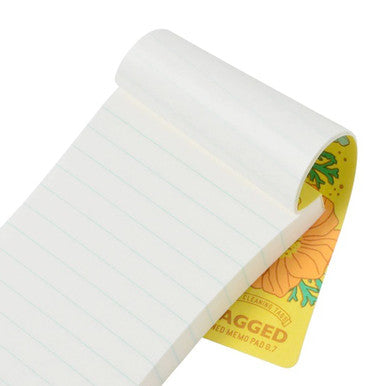 Tagged Life Gear Lined Memo Pad, Flowers