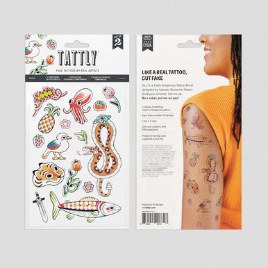 Menagerie Flash Tattoo Sheets
