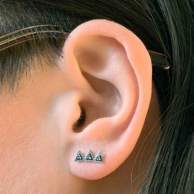 Triple Triangle Earrings
