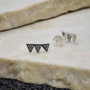 Triple Triangle Earrings