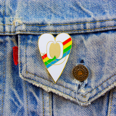 XL Heart Enamel Pin