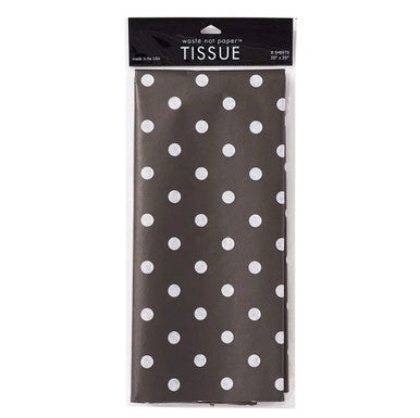 White Dots on Black Tissue Paper