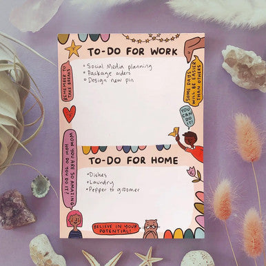 Work/Home To Do Notepad
