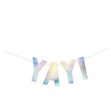 YAY Iridescent Paper Garland