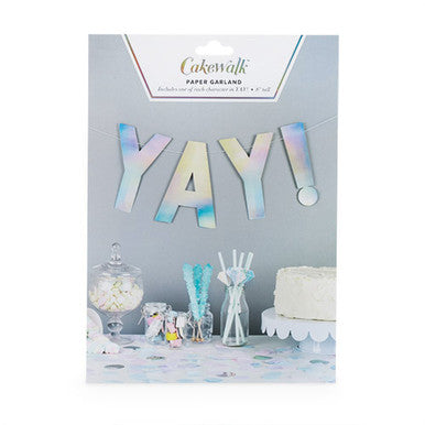 YAY Iridescent Paper Garland