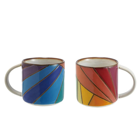 Rainbow Stoneware Mug