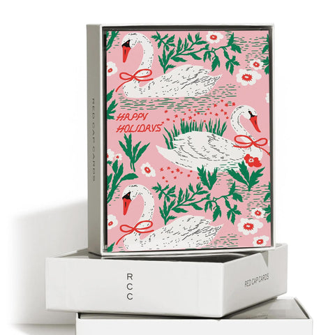Holiday Swans Card