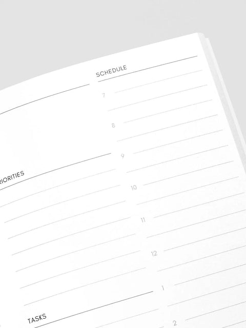 Undated Daily Travel Notebook, A5 Slim